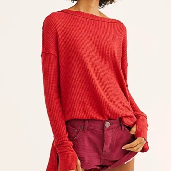 Free People Tops - Free People North Shore Thermal Knit Tunic.